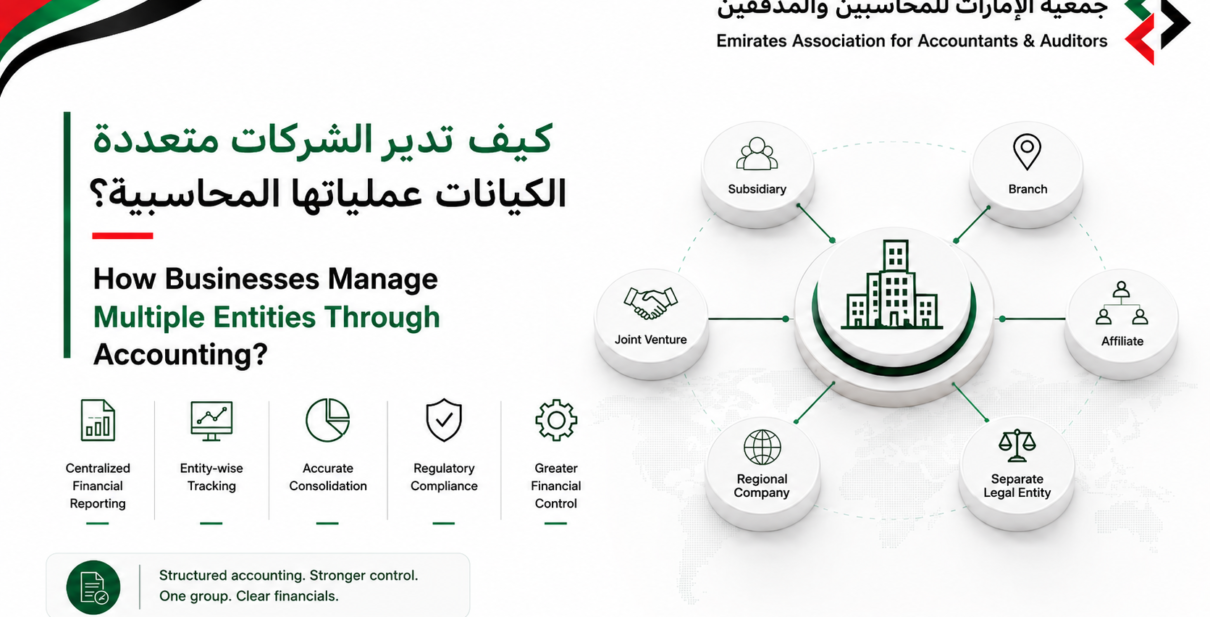 كيف تدير الشركات متعددة الكيانات عملياتها المحاسبية؟